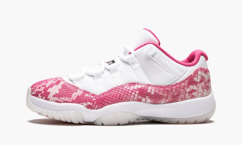 Nike Air Jordan 11 Retro Low \'Pink Snakeskin\' Naisten Kengät Valkoinen Mustat Pinkki | 298OJIXSQ