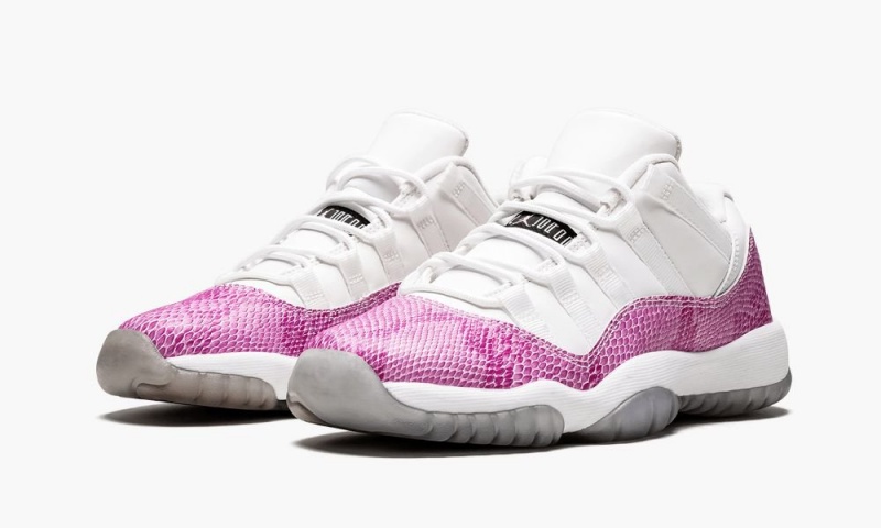 Nike Air Jordan 11 Retro Low 'Snake' Lasten Kengät Valkoinen Mustat Pinkki | 860QEKNGR