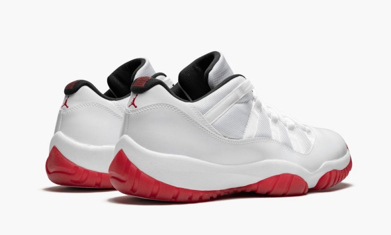 Nike Air Jordan 11 Retro Low 'White/Varsity Red' Miesten Kengät Valkoinen Punainen Mustat | 789ZRKBLJ