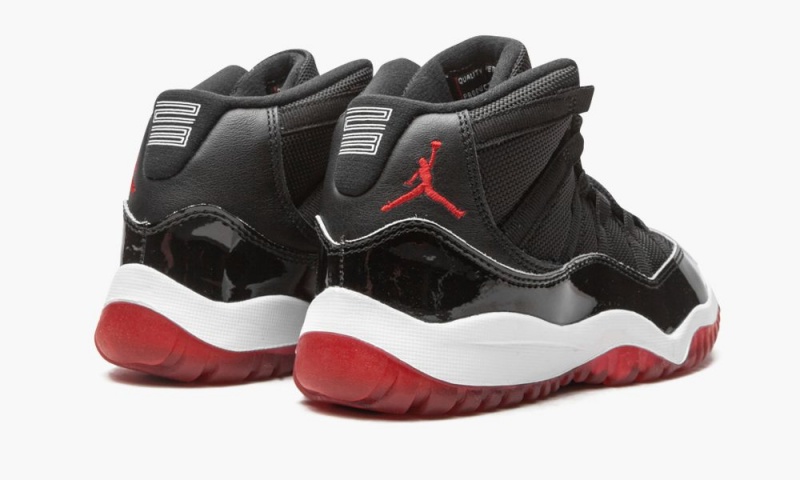 Nike Air Jordan 11 Retro (PS) 'Bred' Lasten Kengät Mustat Punainen Valkoinen | 347EDOTNR