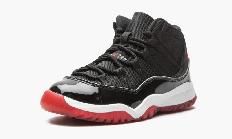 Nike Air Jordan 11 Retro (PS) 'Bred' Lasten Kengät Mustat Punainen Valkoinen | 347EDOTNR