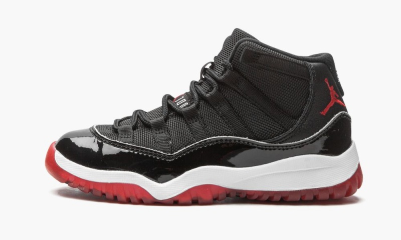 Nike Air Jordan 11 Retro (PS) \'Bred\' Lasten Kengät Mustat Punainen Valkoinen | 347EDOTNR