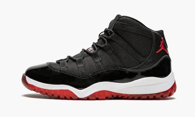 Nike Air Jordan 11 Retro (PS) \'Bred\' Lasten Kengät Mustat Punainen Valkoinen | 690FMZTAE