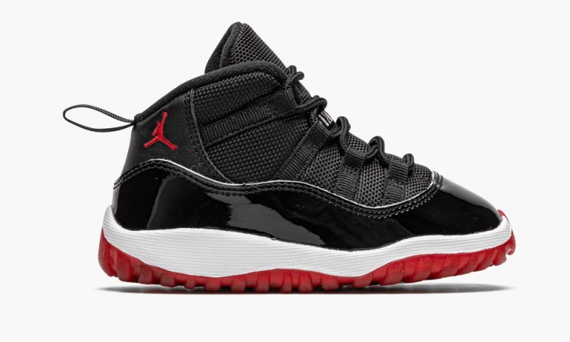 Nike Air Jordan 11 Retro (TD) 'Bred' Lasten Kengät Mustat Punainen Valkoinen | 140TXGBEM