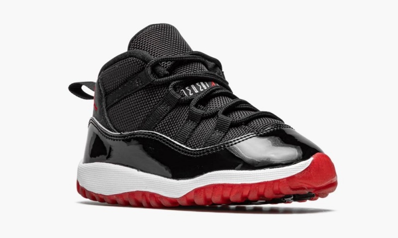 Nike Air Jordan 11 Retro (TD) 'Bred' Lasten Kengät Mustat Punainen Valkoinen | 140TXGBEM