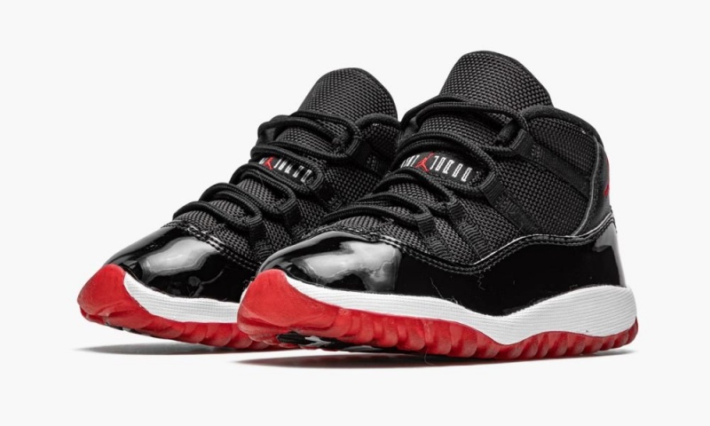 Nike Air Jordan 11 Retro (TD) 'Bred' Lasten Kengät Mustat Punainen Valkoinen | 140TXGBEM