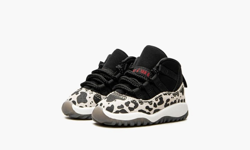 Nike Air Jordan 11 TD 'Animal Instinct' Lasten Kengät Mustat Punainen Valkoinen | 827JDXIPB