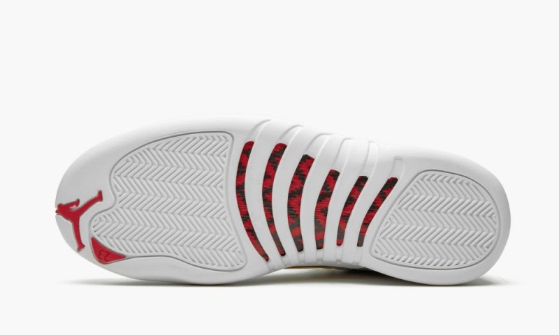 Nike Air Jordan 12 'FIBA' Miesten Kengät Valkoinen Punainen Metal Kultaiset | 540BDHXGP