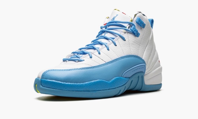 Nike Air Jordan 12 GS 'Emoji' Lasten Kengät Valkoinen Sininen Sitruuna | 621YQNJEP