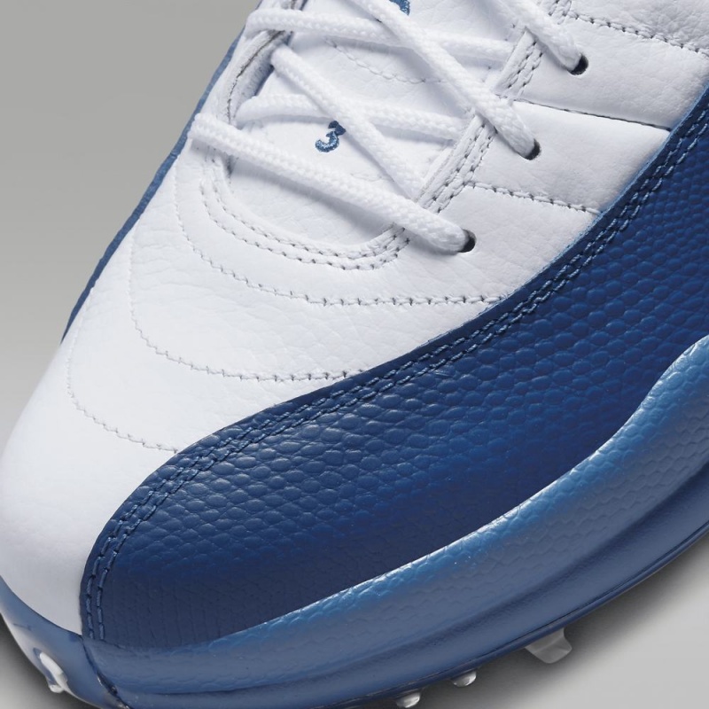 Nike Air Jordan 12 Low Miesten Kengät Valkoinen Metal Hopea Punainen Sininen | 437TRCVFL
