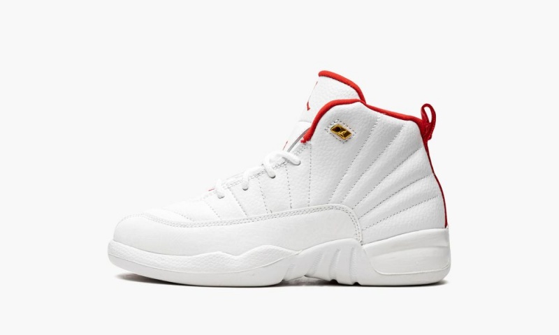 Nike Air Jordan 12 PS \'FIBA\' Lasten Kengät Valkoinen Punainen Metal | 143JTDPEU