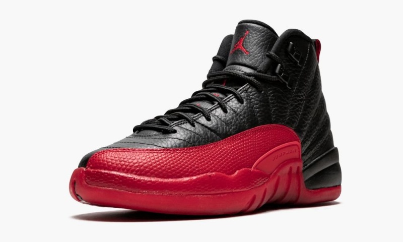 Nike Air Jordan 12 Retro BG 'Flu Game' Lasten Kengät Mustat Punainen | 568ESFKAT