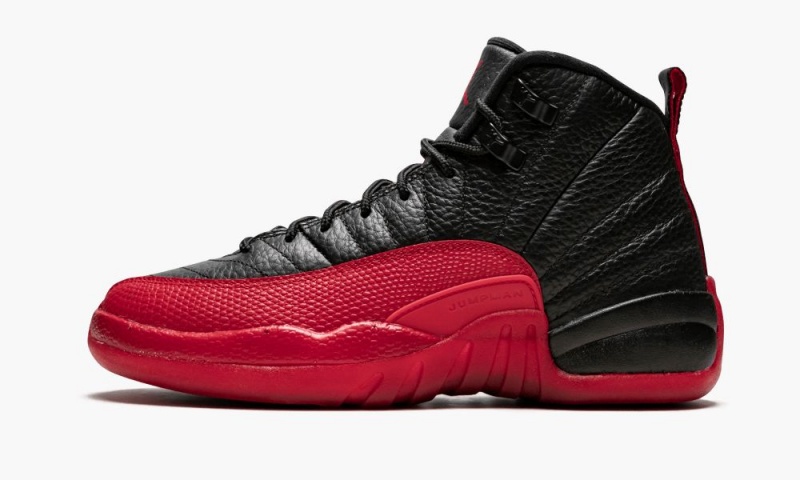 Nike Air Jordan 12 Retro BG \'Flu Game\' Lasten Kengät Mustat Punainen | 568ESFKAT