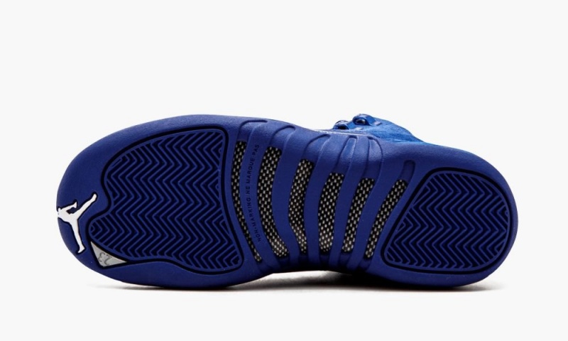 Nike Air Jordan 12 Retro BG Lasten Kengät Syvä Kuninkaallinen Sininen Sininen Valkoinen Metal | 160KMVSOR