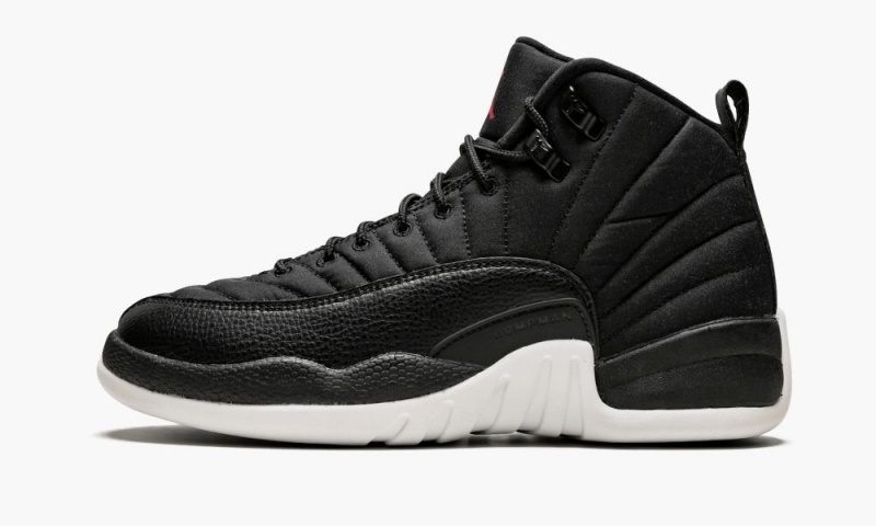Nike Air Jordan 12 Retro BG 'Nylon' Lasten Kengät Mustat Punainen Valkoinen | 147RKMAVF