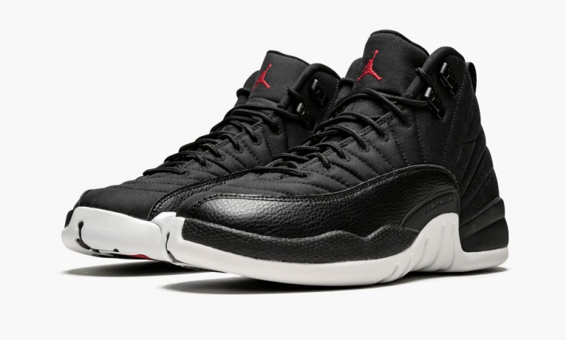 Nike Air Jordan 12 Retro BG 'Nylon' Lasten Kengät Mustat Punainen Valkoinen | 147RKMAVF