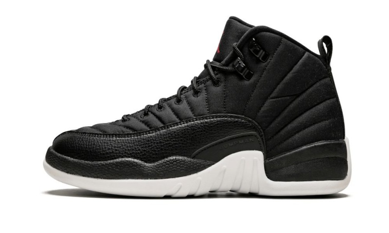 Nike Air Jordan 12 Retro BG \'Nylon\' Lasten Kengät Mustat Punainen Valkoinen | 147RKMAVF