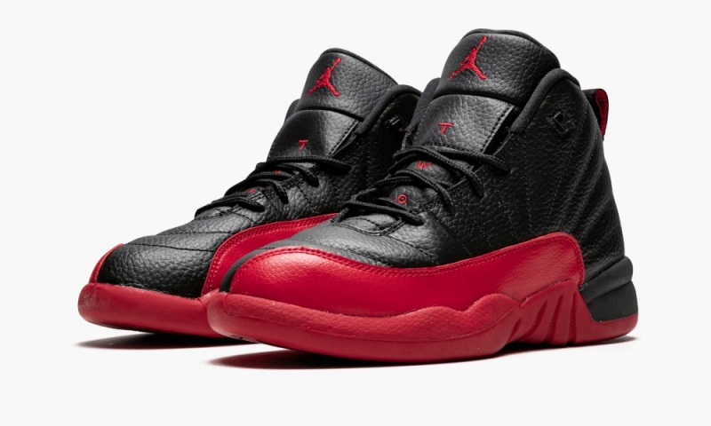 Nike Air Jordan 12 Retro BP Lasten Kengät Mustat Punainen | 615AORPSC