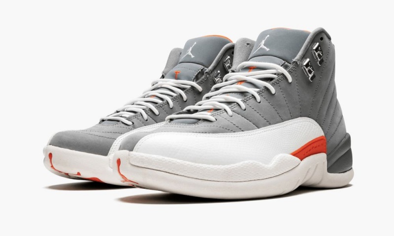 Nike Air Jordan 12 Retro 'Cool Grey' Miesten Kengät Harmaat Valkoinen Oranssi | 215SWXFRC