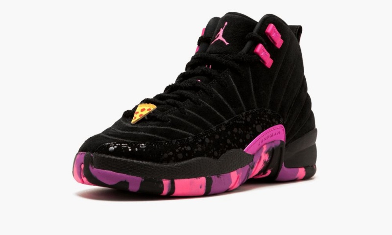Nike Air Jordan 12 Retro DB BG Lasten Kengät Mustat Pinkki Violetit | 491ROJCBE