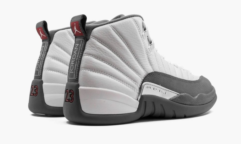 Nike Air Jordan 12 Retro 'Dark Grey' Miesten Kengät Valkoinen Tummanharmaat Punainen | 263EZFTQO