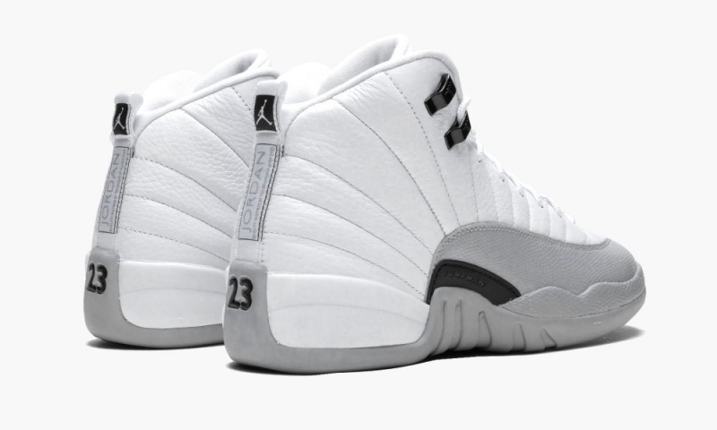Nike Air Jordan 12 Retro GG 'Baron' Lasten Kengät Valkoinen Mustat Harmaat | 342OWBZLU
