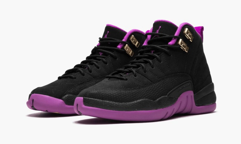 Nike Air Jordan 12 Retro GG Lasten Kengät Mustat Kultaiset | 197UGPRZS