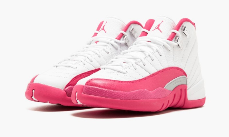 Nike Air Jordan 12 Retro GG 'Valentine's Day' Lasten Kengät Valkoinen Pinkki Hopea | 651JUTBAO