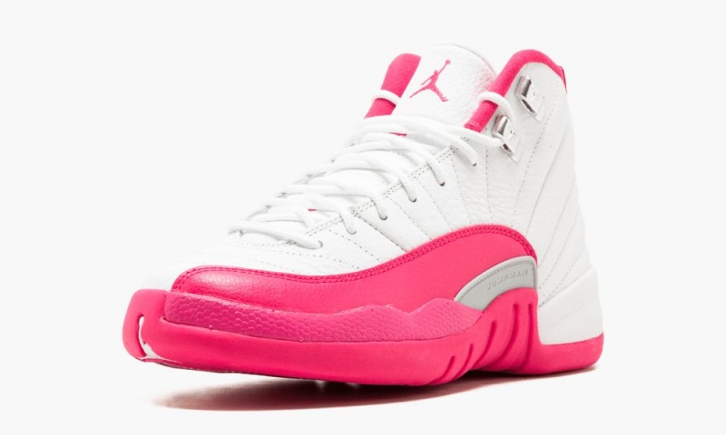 Nike Air Jordan 12 Retro GG 'Valentine's Day' Lasten Kengät Valkoinen Pinkki Hopea | 651JUTBAO