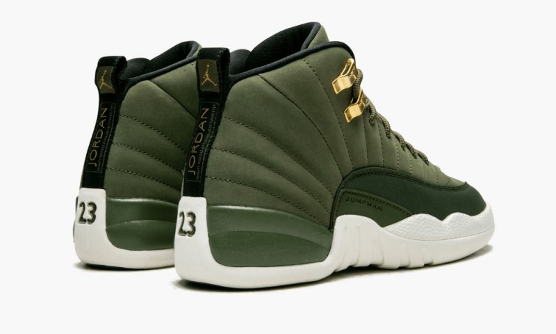 Nike Air Jordan 12 Retro GS Lasten Kengät Oliivinvihreä Metal Kultaiset | 637TINXQB