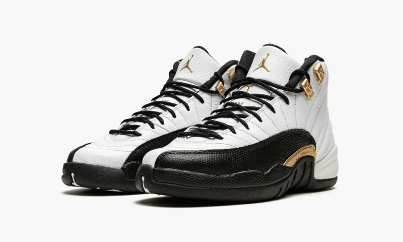 Nike Air Jordan 12 Retro GS 'Royalty Taxi' Lasten Kengät Valkoinen Mustat Metal Kultaiset | 195IUYVCT