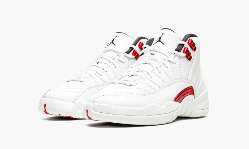 Nike Air Jordan 12 Retro GS 'Twist' Lasten Kengät Valkoinen Mustat Punainen | 981HZDEBM