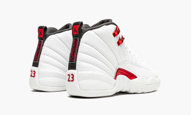 Nike Air Jordan 12 Retro GS 'Twist' Lasten Kengät Valkoinen Mustat Punainen | 981HZDEBM