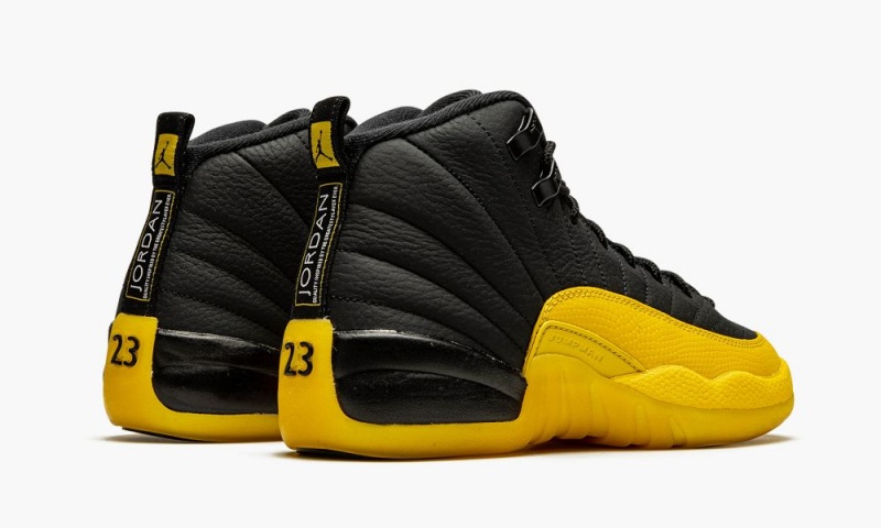 Nike Air Jordan 12 Retro GS 'University Gold' Lasten Kengät Mustat Mustat Kultaiset | 398VKRBOF