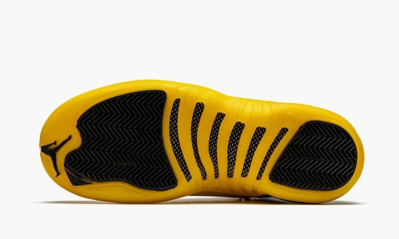 Nike Air Jordan 12 Retro GS 'University Gold' Lasten Kengät Mustat Mustat Kultaiset | 398VKRBOF