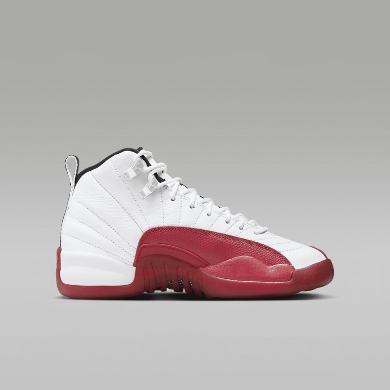 Nike Air Jordan 12 Retro Lasten Kengät Valkoinen Punainen Mustat | 059FQNIWD