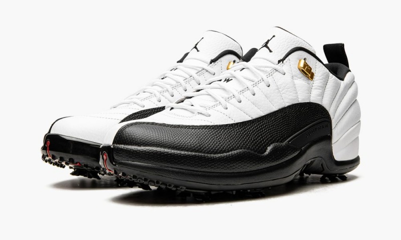 Nike Air Jordan 12 Retro Low Golf 'Taxi' Miesten Kengät Valkoinen Mustat | 482JEFWYH
