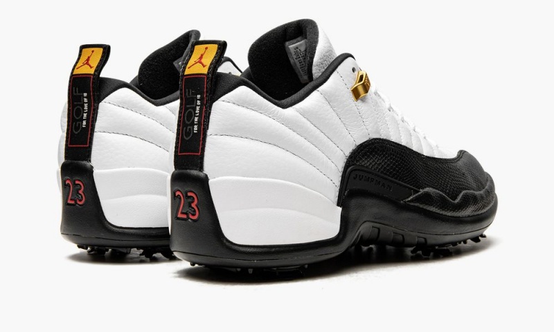 Nike Air Jordan 12 Retro Low Golf 'Taxi' Miesten Kengät Valkoinen Mustat | 482JEFWYH