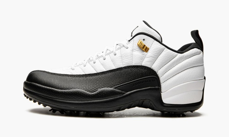 Nike Air Jordan 12 Retro Low Golf \'Taxi\' Miesten Kengät Valkoinen Mustat | 482JEFWYH