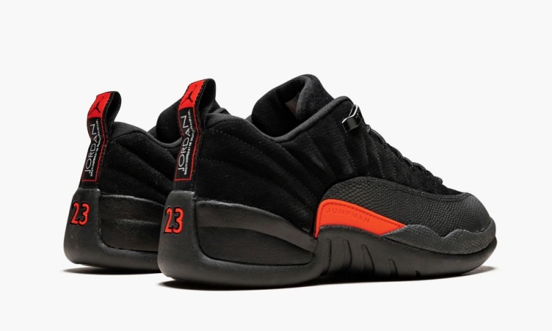 Nike Air Jordan 12 Retro Low Miesten Kengät Mustat Oranssi Tummanharmaat | 940VUMYPJ