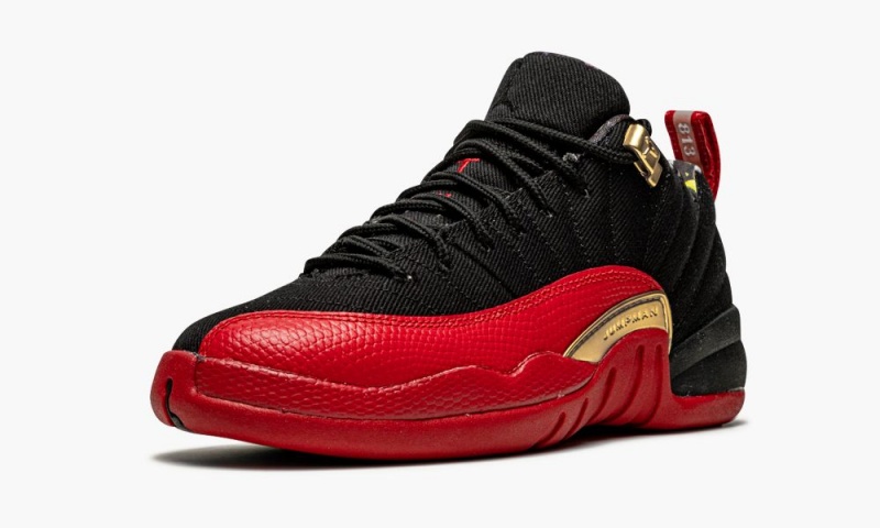 Nike Air Jordan 12 Retro Low SE GS 'Super Bowl LV' Lasten Kengät Mustat Metal Kultaiset | 095ZTKHQV