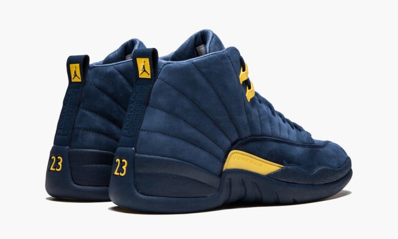 Nike Air Jordan 12 Retro 'Michigan' Miesten Kengät Sininen Oranssi Laivastonsininen | 076ULYNBJ