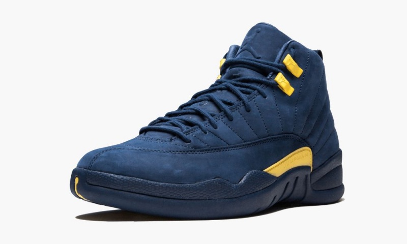Nike Air Jordan 12 Retro 'Michigan' Miesten Kengät Sininen Oranssi Laivastonsininen | 076ULYNBJ