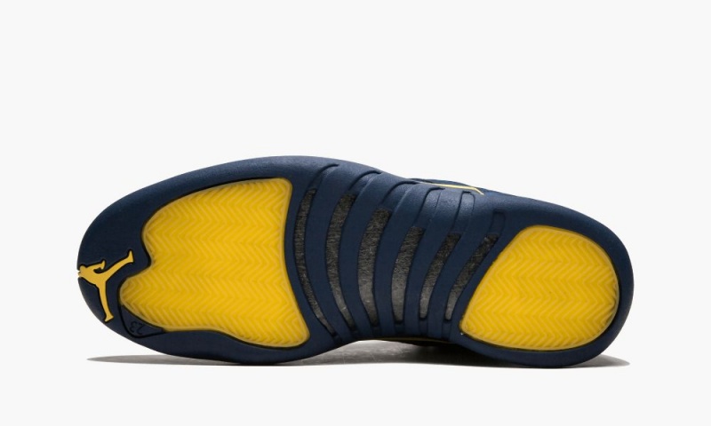 Nike Air Jordan 12 Retro 'Michigan' Miesten Kengät Sininen Oranssi Laivastonsininen | 076ULYNBJ