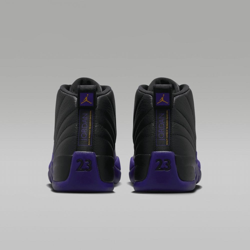 Nike Air Jordan 12 Retro Miesten Kengät Mustat Metal Kultaiset Violetit | 438OFMTDR