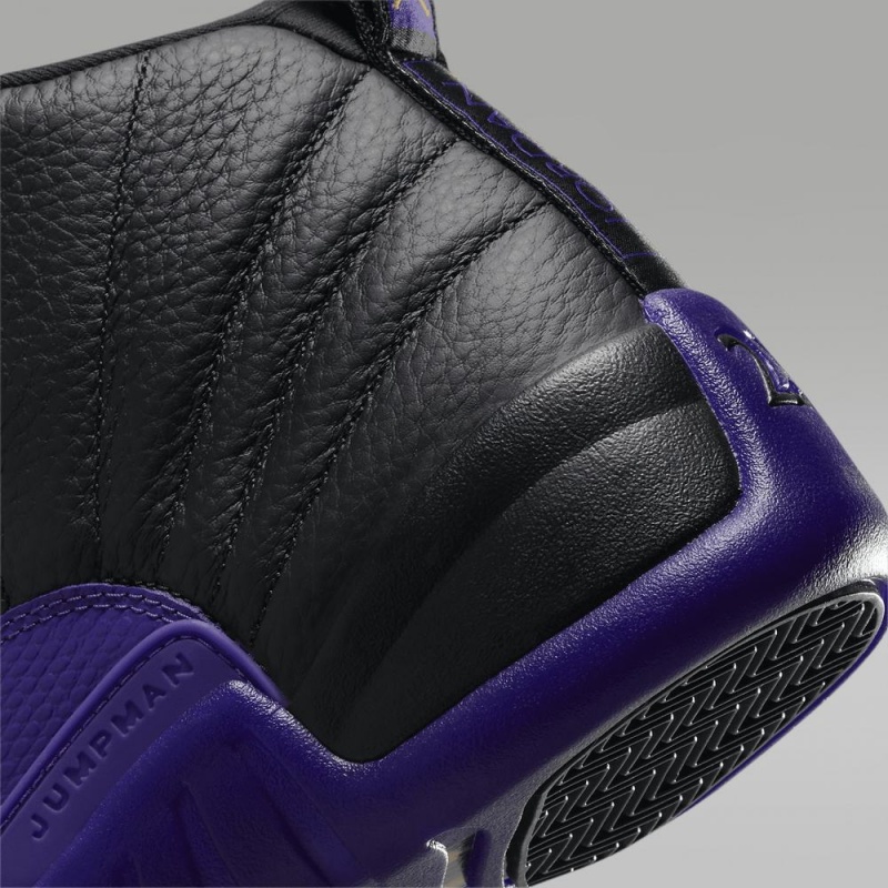 Nike Air Jordan 12 Retro Miesten Kengät Mustat Metal Kultaiset Violetit | 438OFMTDR