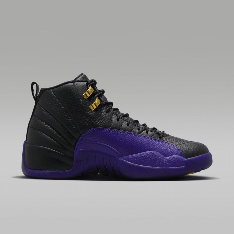 Nike Air Jordan 12 Retro Miesten Kengät Mustat Metal Kultaiset Violetit | 438OFMTDR