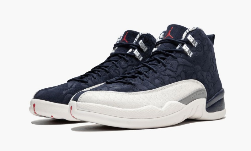 Nike Air Jordan 12 Retro PRM 'International Flight' Miesten Kengät Laivastonsininen Valkoinen Punainen | 489XFRBOS