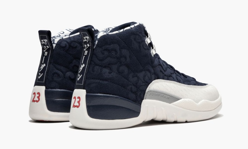 Nike Air Jordan 12 Retro PRM 'International Flight' Miesten Kengät Laivastonsininen Valkoinen Punainen | 489XFRBOS