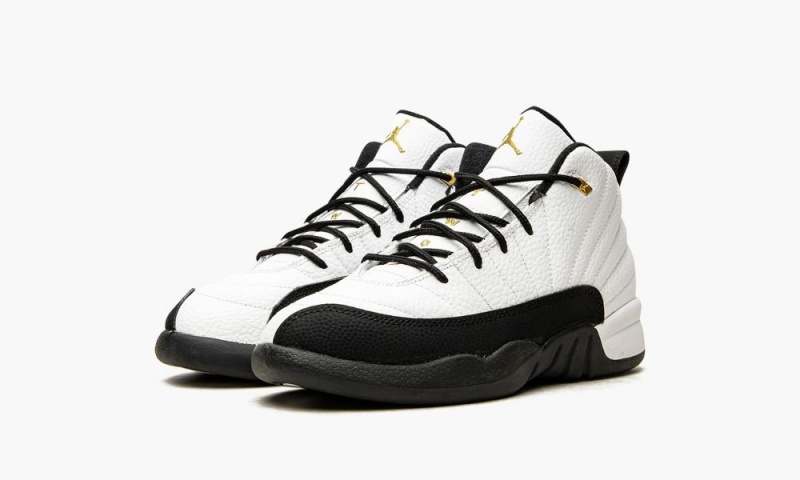 Nike Air Jordan 12 Retro PS 'Royalty' Lasten Kengät Valkoinen Metal Kultaiset Mustat | 712OERGBH